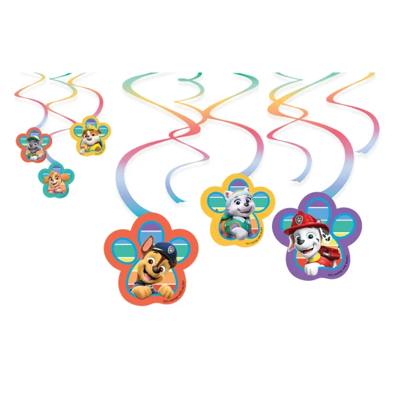Spirali appese, Paw Patrol, 6 pezzi, 60 cm