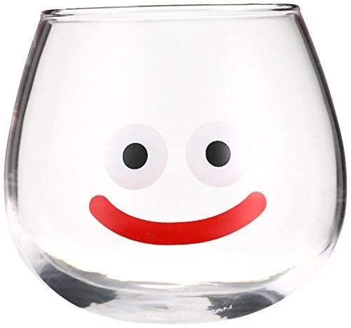 SQUARE ENIX Dragon Quest Smile Slime Fluctuating Glass 300ml Blue