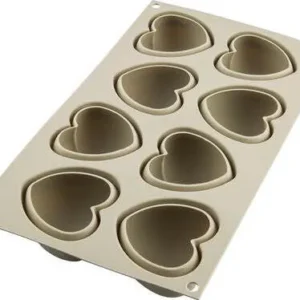 Stampo dolci Silikomart 26186130065 Cuoricini 8 forme