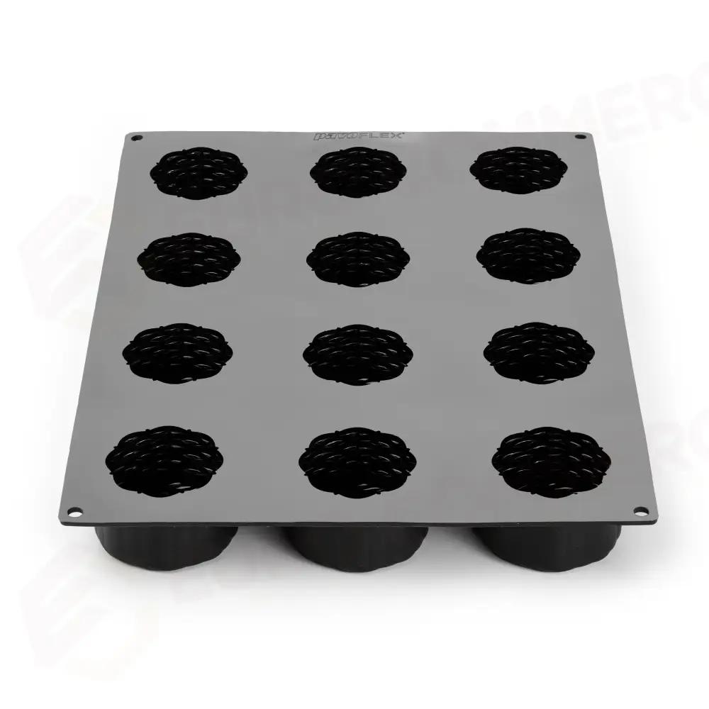 STAMPO PAVOFLEX 400X300 PANIER 12 IMPRONTE Ø MM 74×45 H - VOL. ~ 135 ML - PX43127S - PAVONI ITALIA