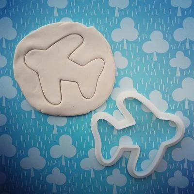 Stampo per biscotti forma di aeroplano (6,5 cm)