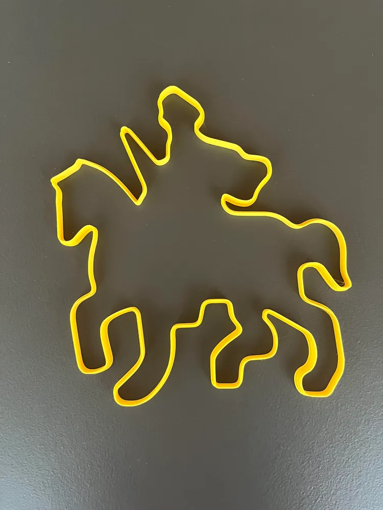 Stampo per biscotti forma di Cavallo di San Martino (25 x 25 cm)