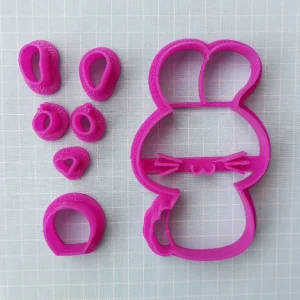 Stampo per biscotti forma di Coniglio Bunny scomponibile