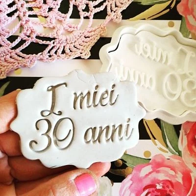 Stampo per biscotti forma di I miei 30 anni