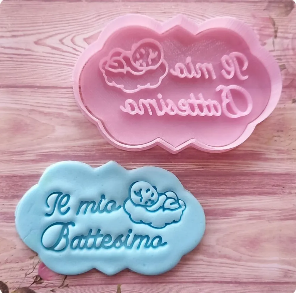 Stampo per biscotti forma di Il mio Battesimo 2