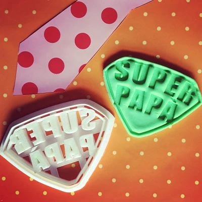 Stampo per biscotti forma di Super papà