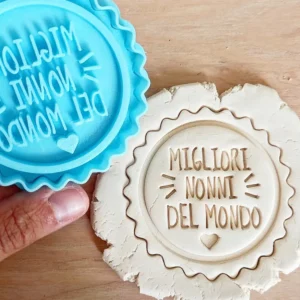 Stampo per biscotti forma di Timbro Migliori Nonni