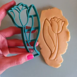 Stampo per biscotti forma di Tulipano con gambo