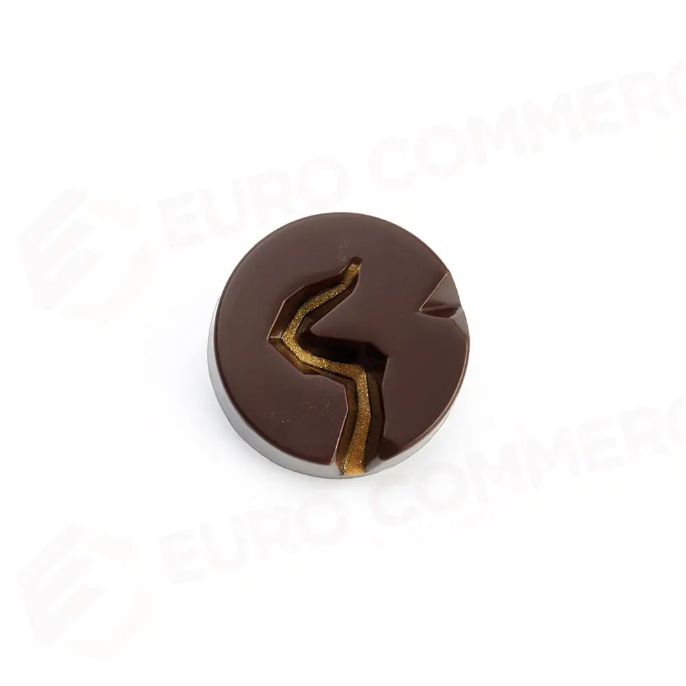 STAMPO PER PRALINE ABYSS DAVIDE COMASCHI MM 275X135, 18 PEZZI Ø 33 H 12,5 MM - VOL. 10 G - PC67FR - PAVONI ITALIA