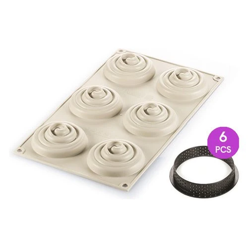 Stampo Silikomart 25 273 13 0065 Kit Mini Tarte Twist