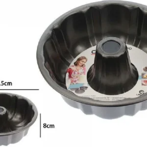 Stampo Teglia Tortiera Per Dolce Torta Ciambella Antiaderente Tondo 24,5cm 59949
