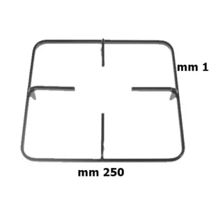 Star griglia griglie 1 fuoco mm 250 x 212 piattina nera cucina gas p 5557
