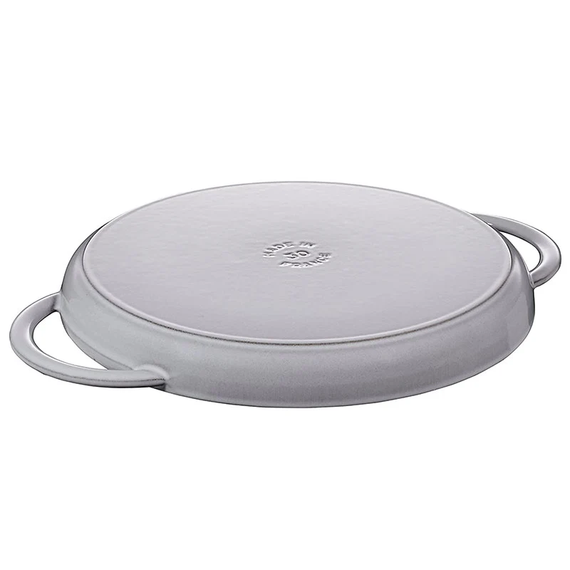 Staub Grill Bistecchiera Rotonda ghisa 30 cm Grigio