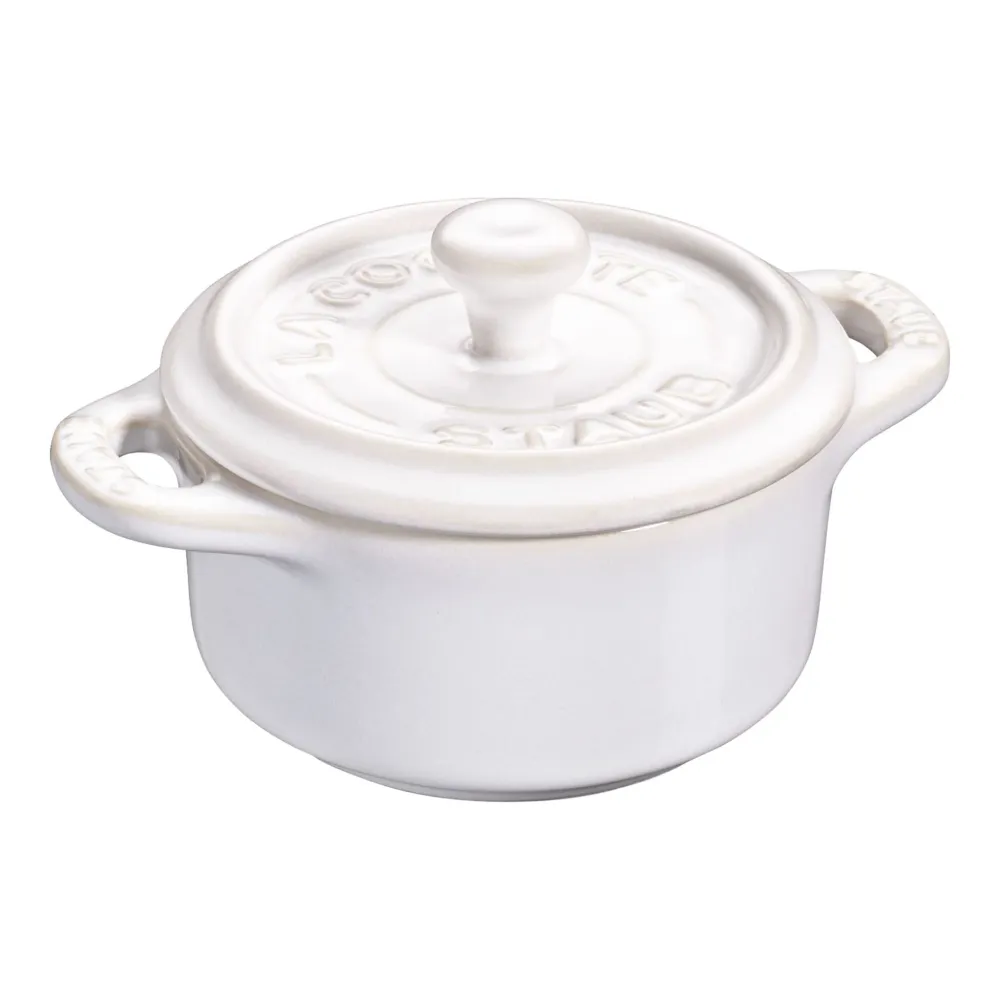 Staub Mini Cocotte ceramica Bianco Avorio 10 cm