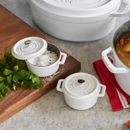 Staub Mini Cocotte ceramica Bianco Avorio 10 cm