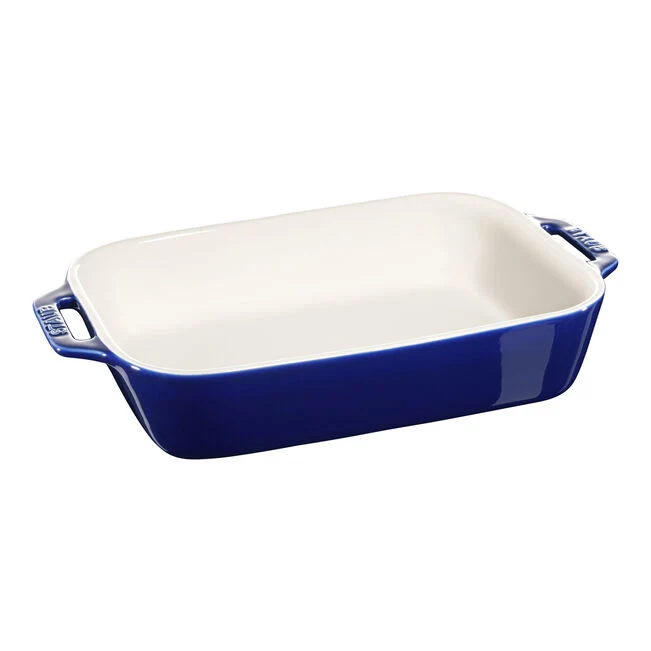 Staub Pirofila Rettangolare 27x20 cm Ceramica Blu
