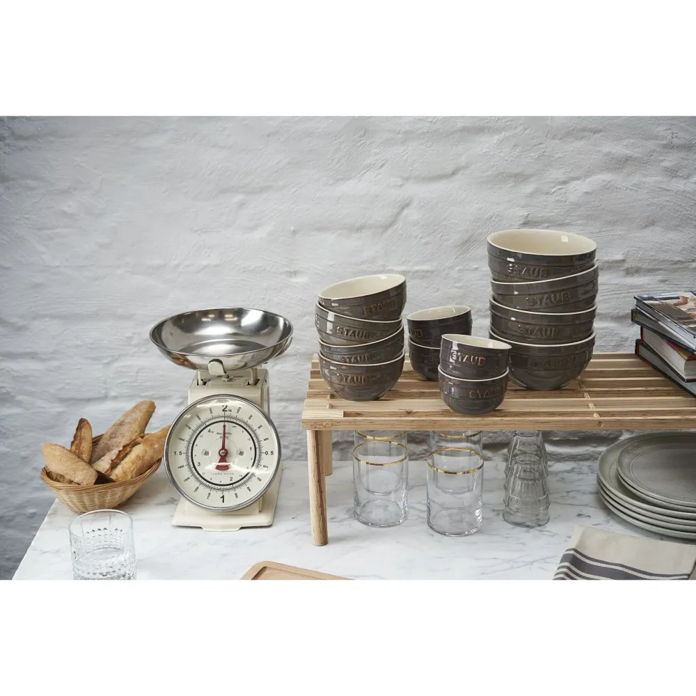 Staub Set 4 Ramekin ceramica Grigio Antico D9 cm