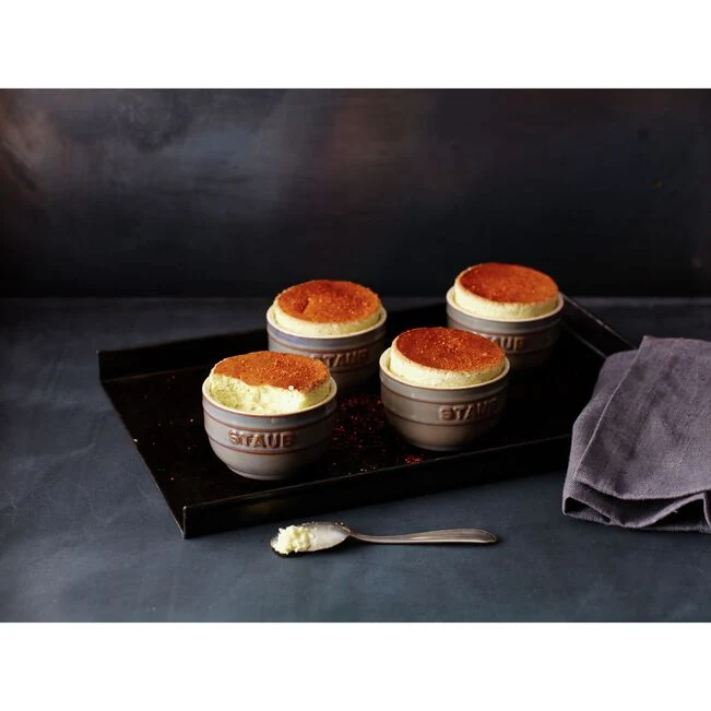Staub Set 4 Ramekin ceramica Grigio Antico D9 cm