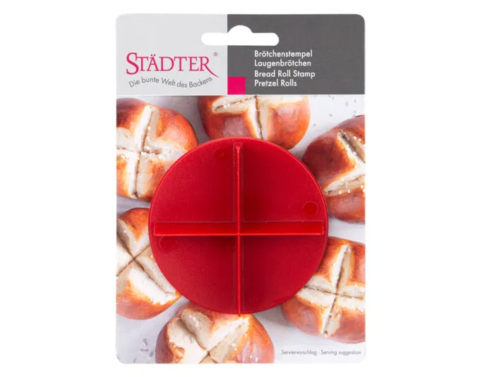 STÄDTER rotolo timbro rotolo pretzel ø 7,5x2 cm rosso