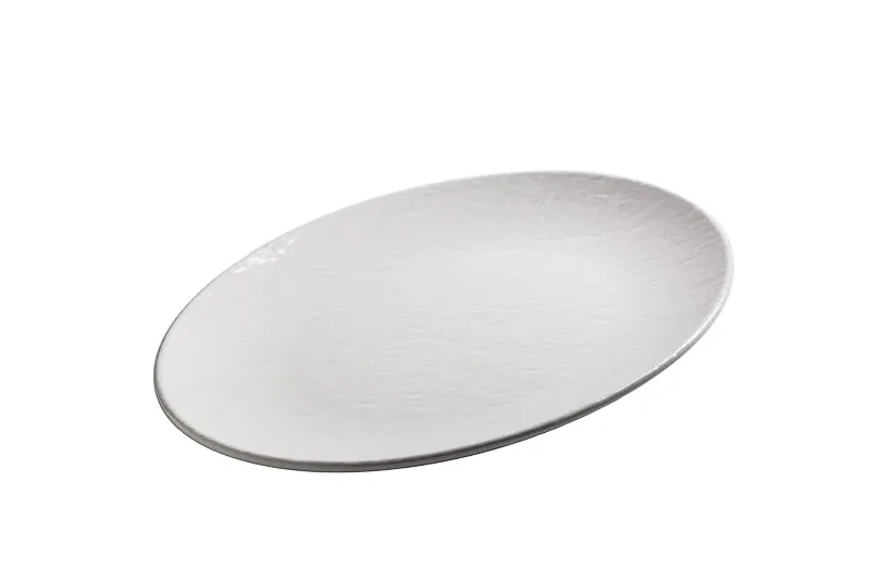 Stone Age Vassoio Ovale Cm.49x36,5x4,5h Bianco Melamina