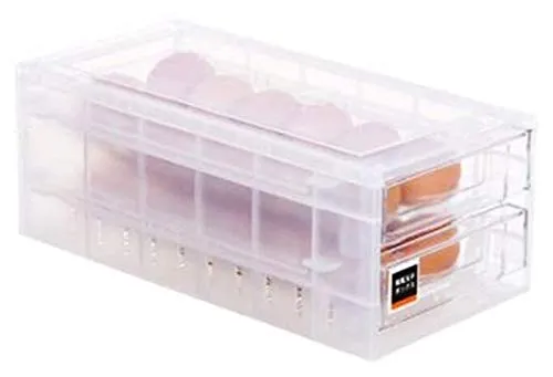 Contenitore per uova Tipo cassetto Contenitore per uova Contenitore per uova doppio strato, Porta uova, Contenitore per uo...