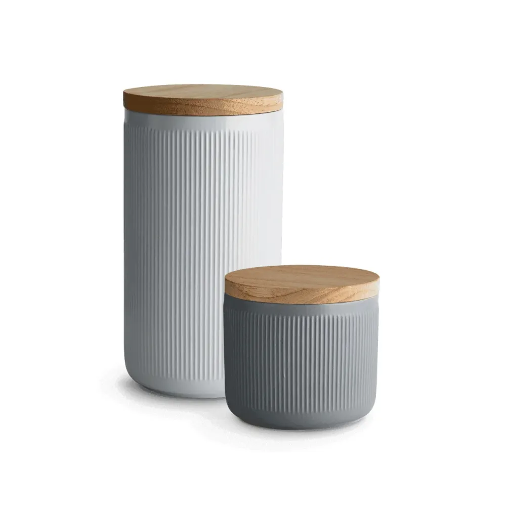 Strisce mutandine ceramiche 2 set - grigio chiaro, grigio scuro