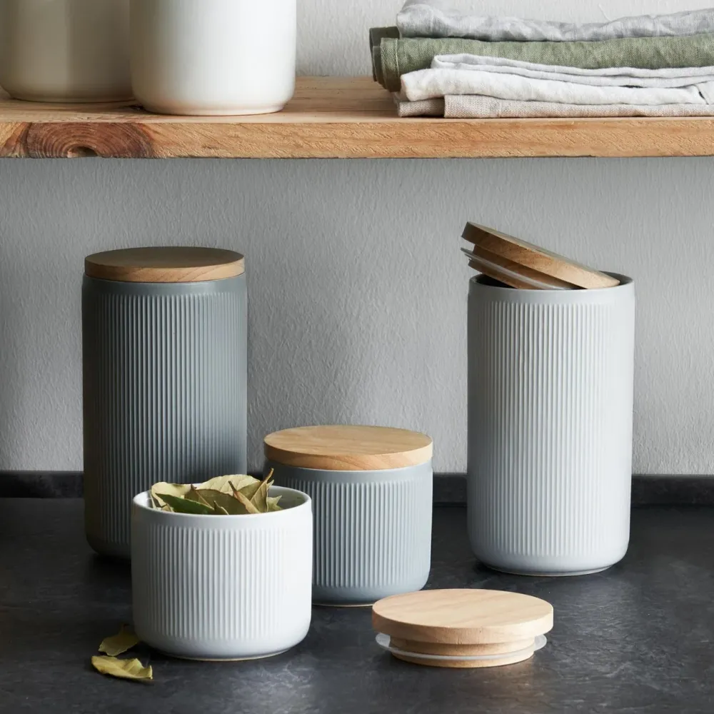Strisce mutandine ceramiche 2 set - grigio chiaro, grigio scuro