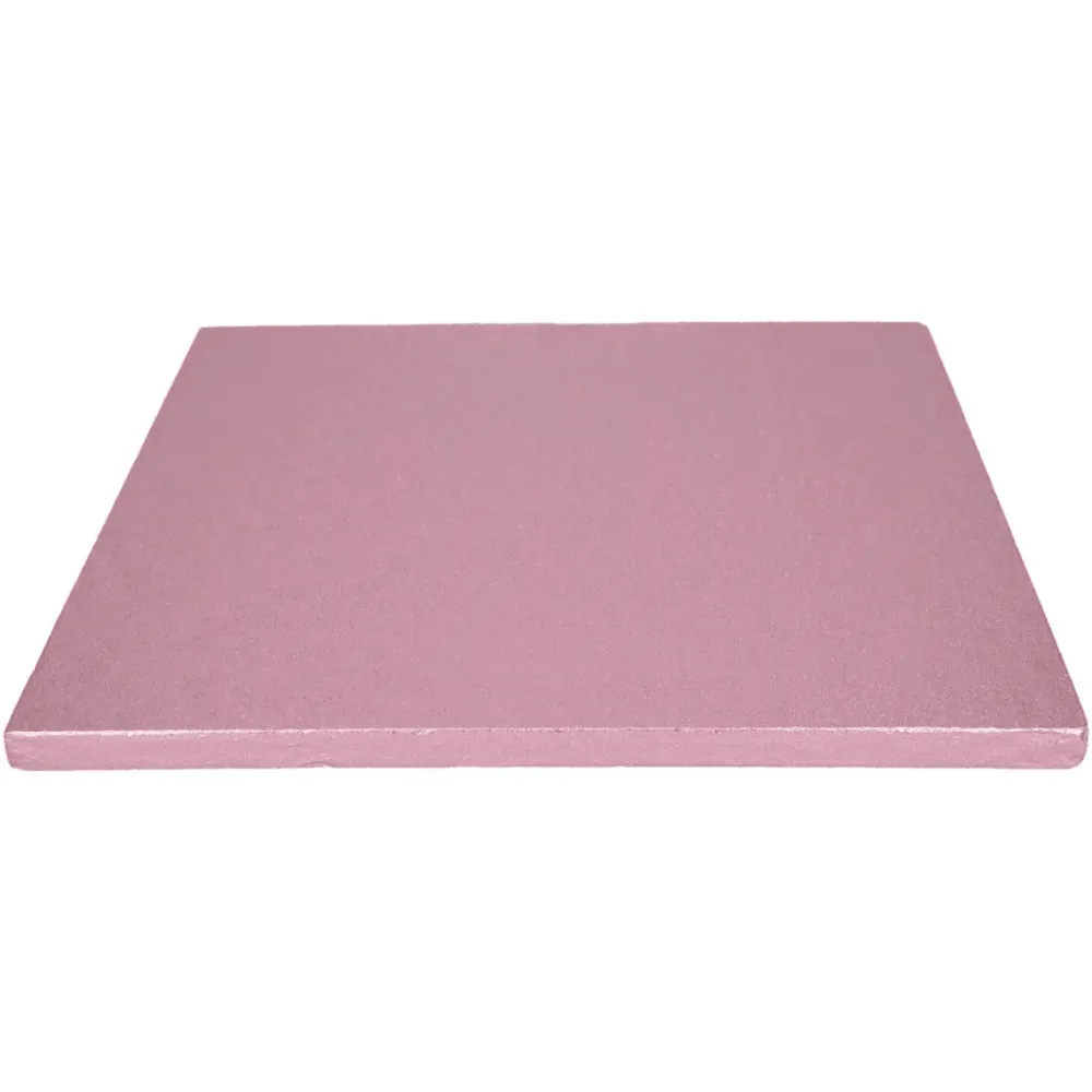 Supporto per torta quadrato ROSA - Tamburo - 30,5 cm