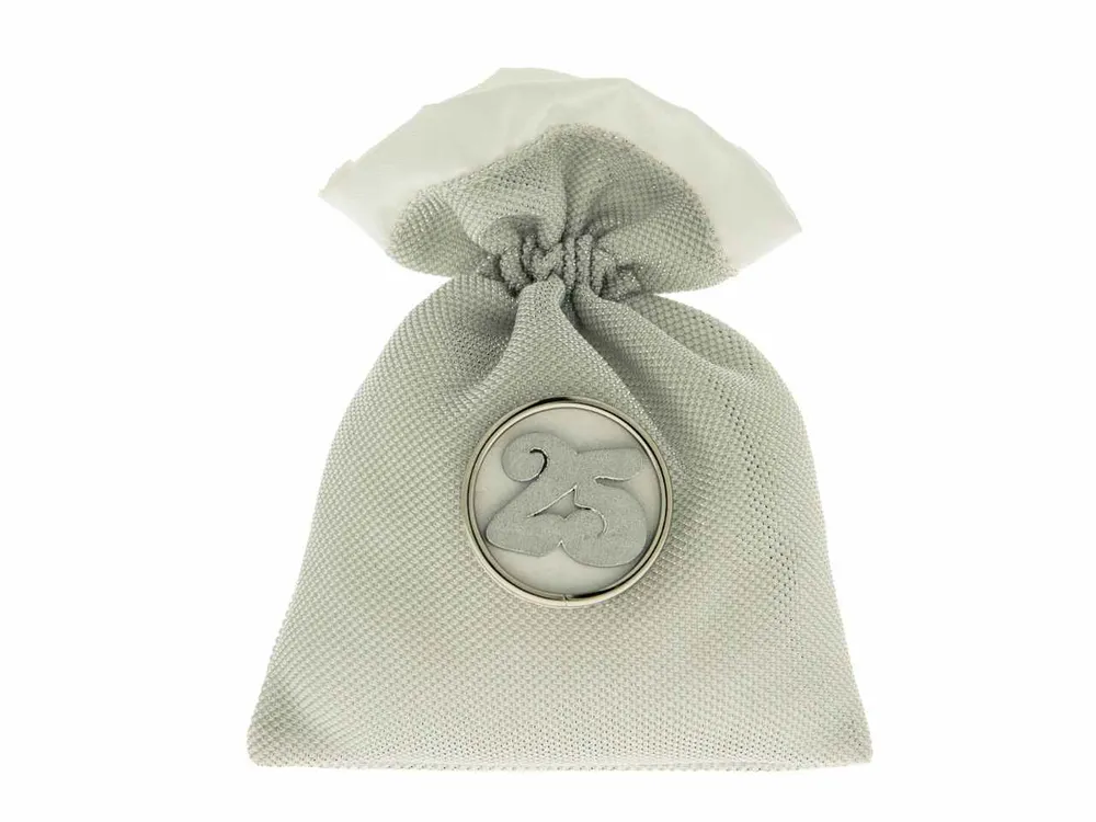 Sveva sacchetto 10x12cm silver c2335