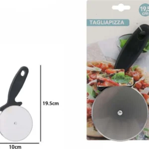 Taglia Pizza Rotella Lama Liscia Acciaio Manico Antiscivolo 19.5x10cm 74168