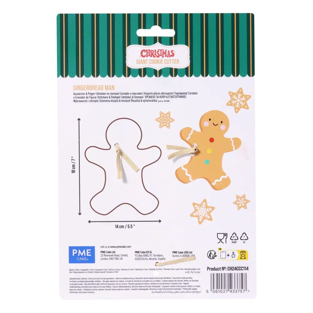 Tagliabiscotti XL Omino di Pan di Zenzero