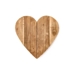 Tagliere cuore legno riciclato grande