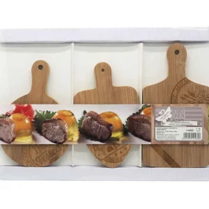 Tagliere formaggio bamboo 3 pezzi