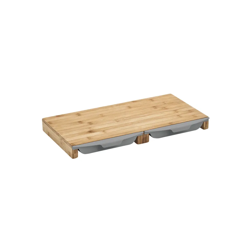 Tagliere Legno con Vassoi 50x28,5x4,5cm