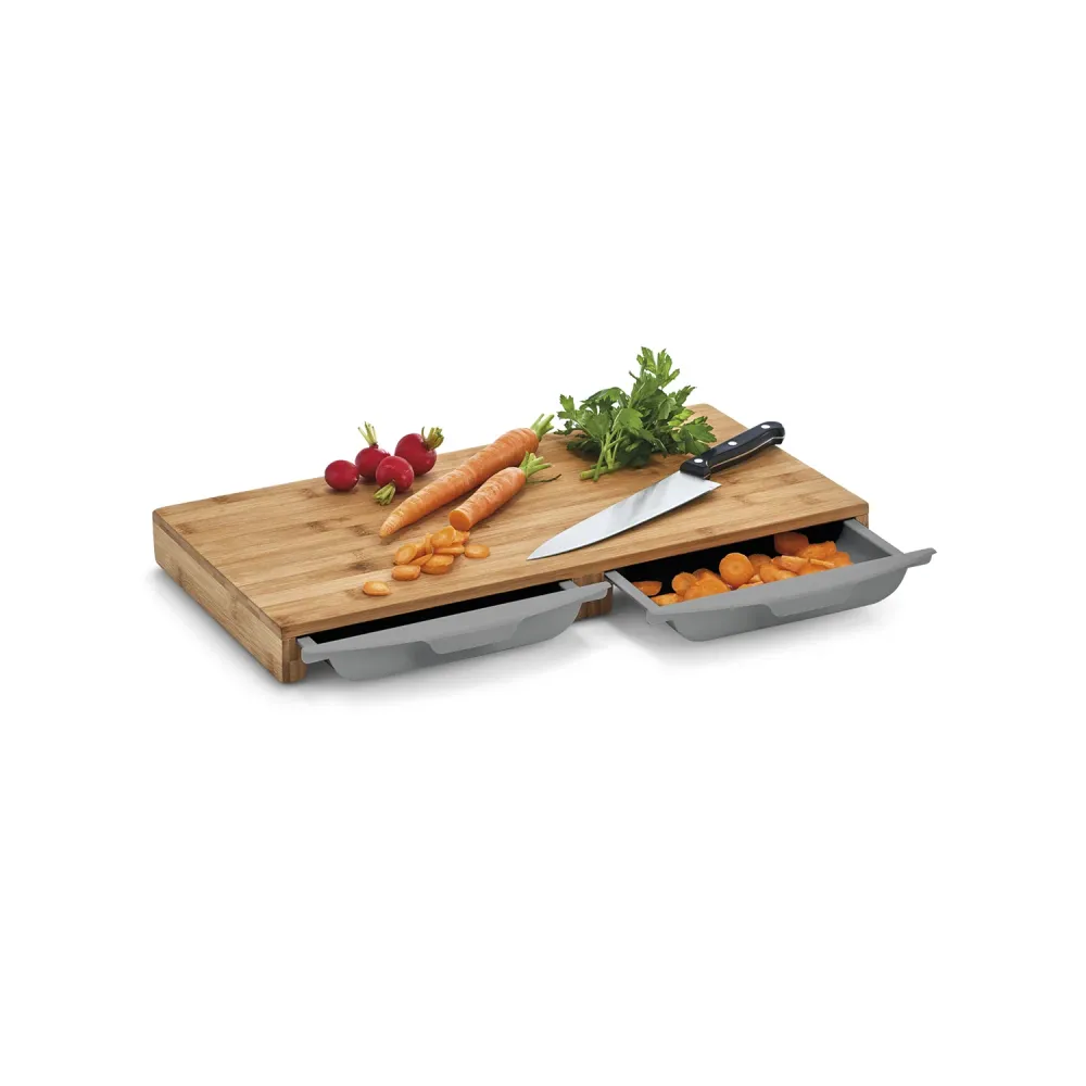 Tagliere Legno con Vassoi 50x28,5x4,5cm