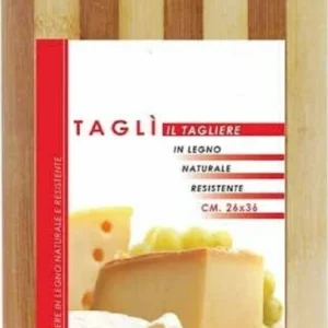 Tagliere Legno Naturale Resistente Per Alimenti Cucina Casa 30x40cm