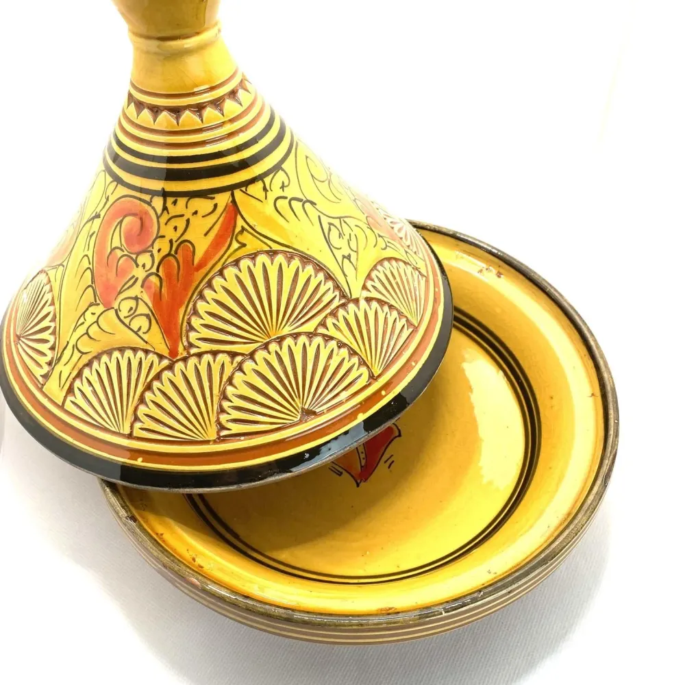 Tajine ceramica marocchina intagliata 25 cm