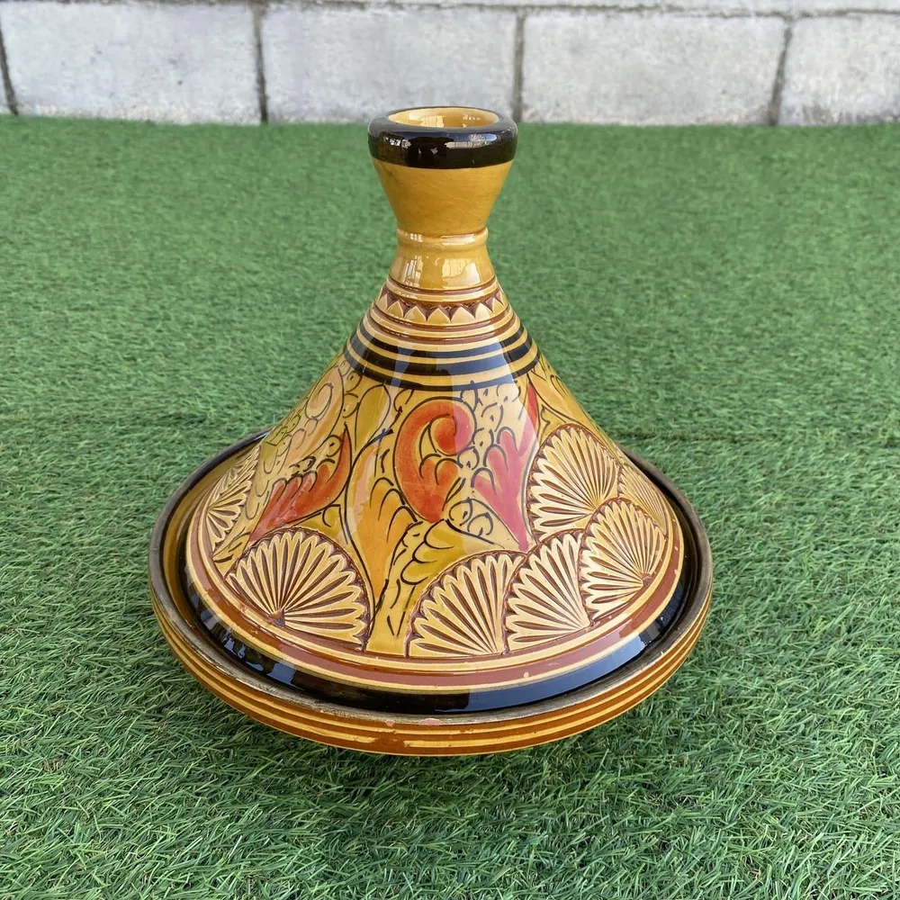 Tajine ceramica marocchina intagliata 25 cm