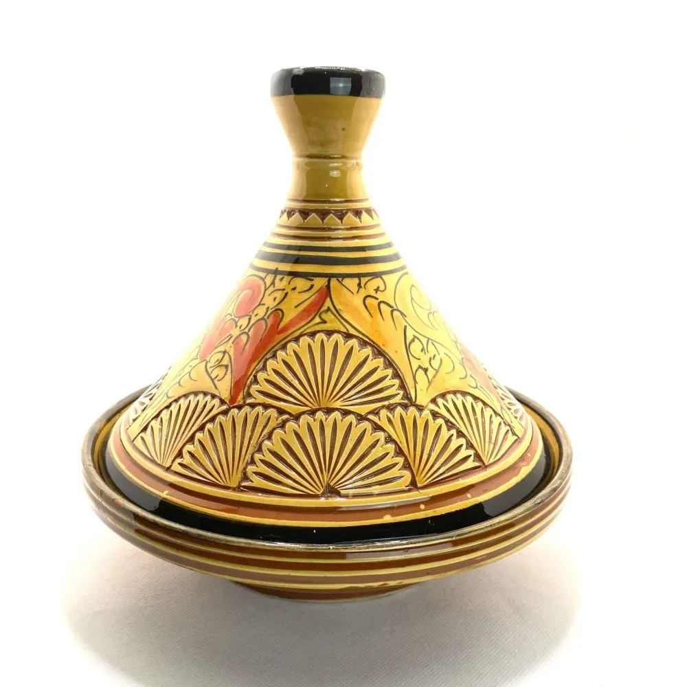 Tajine ceramica marocchina intagliata 25 cm