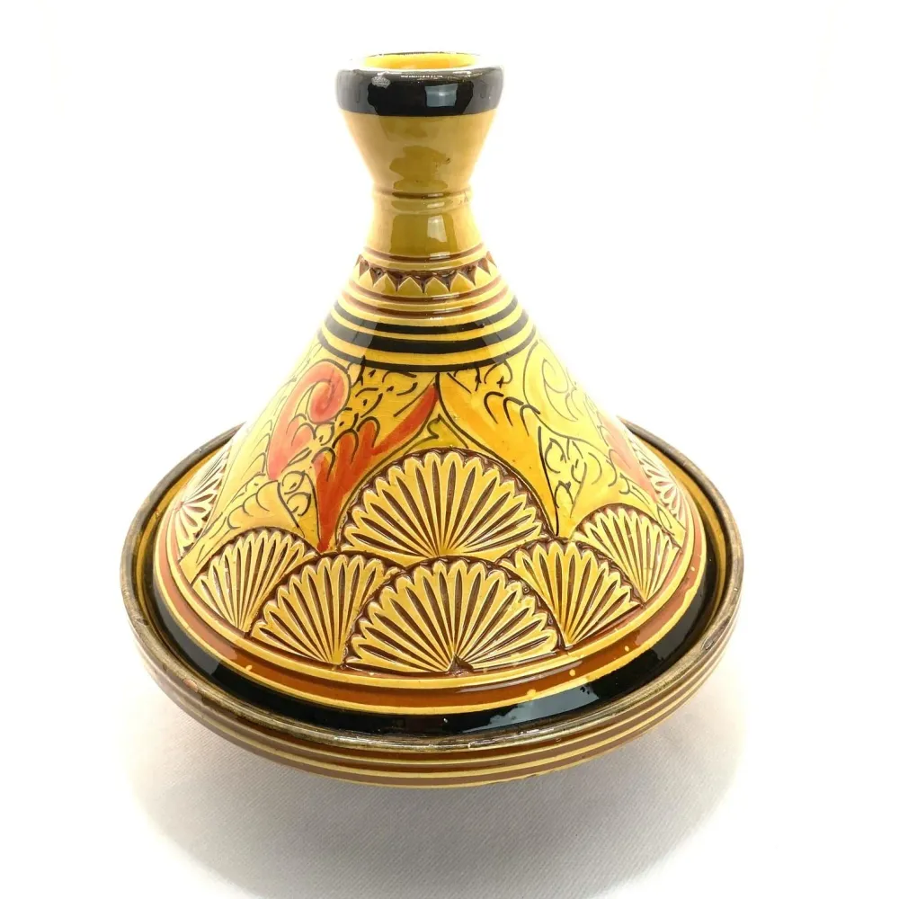 Tajine ceramica marocchina intagliata 25 cm