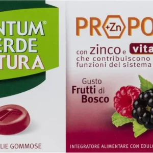 Tantum Verde Natura Propoli+C Frutti di Bosco 15 Pastiglie Gommose