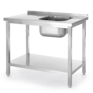 Tavolo da lavaggio Hendi Lavare il lavabo, profondità: linea di bilancio da 600 mm, 800x600x850mm