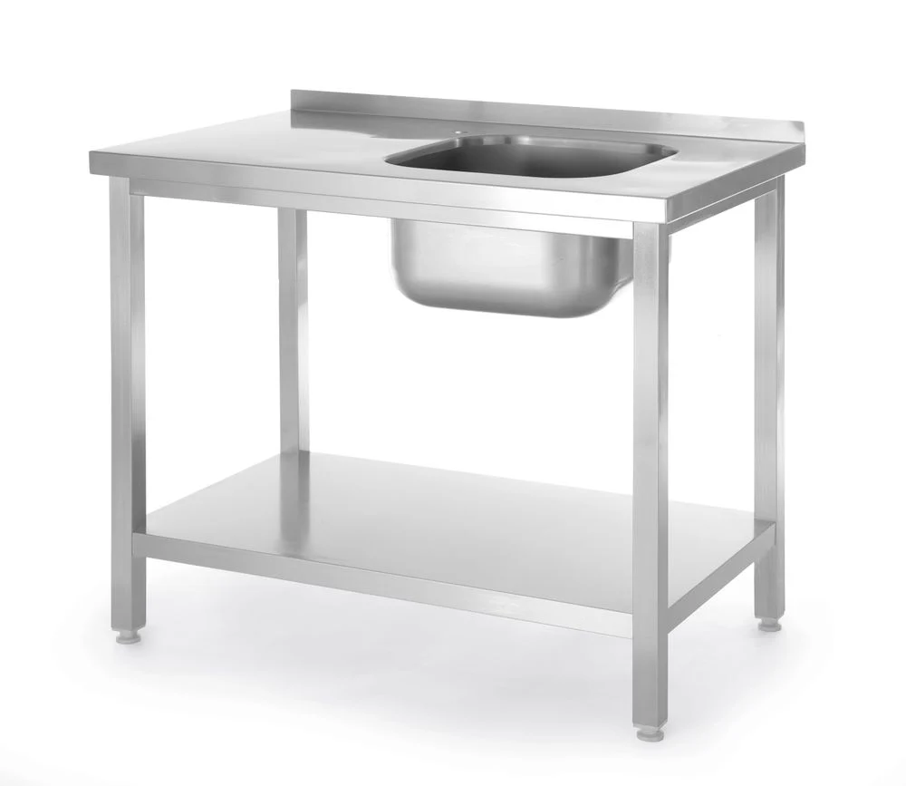 Tavolo da lavaggio Hendi Lavare il lavabo, profondità: linea di bilancio da 600 mm, 800x600x850mm