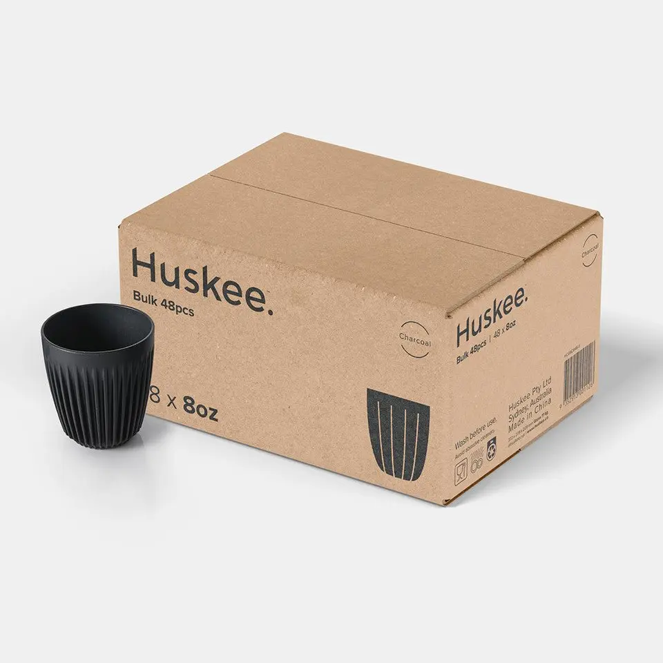 Tazza 8oz Carbone 48 pezzi - Huskee