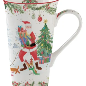 Tazza alta porcellana Joyful Santa -Easy Life