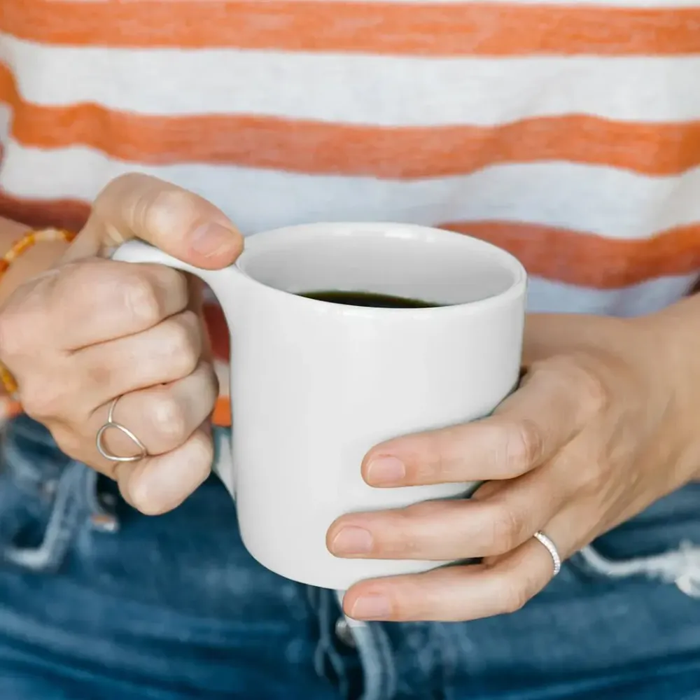 Tazza da caffè Lino 300ml - Bianco