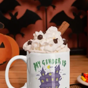 Tazza ceramica - My gender is haunted house