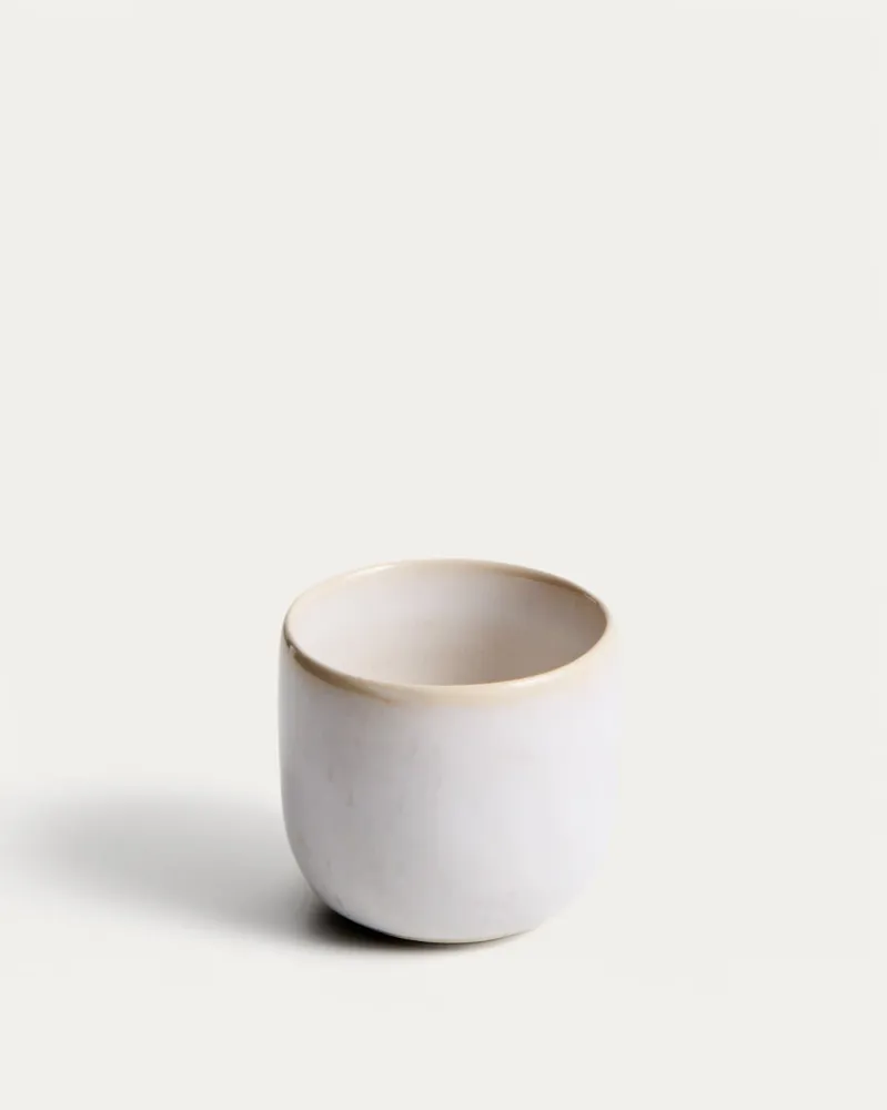 Tazza ceramica Uilo di colore bianco