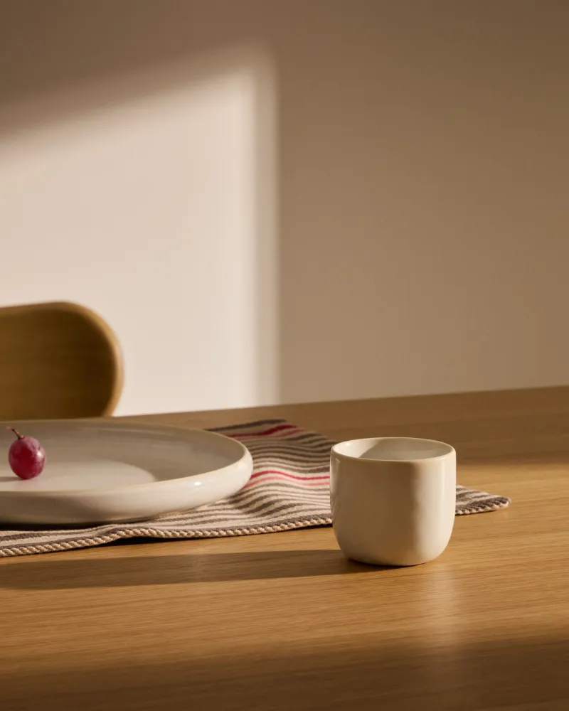 Tazza ceramica Uilo di colore bianco