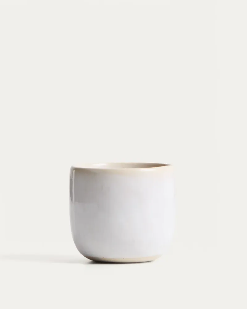Tazza ceramica Uilo di colore bianco